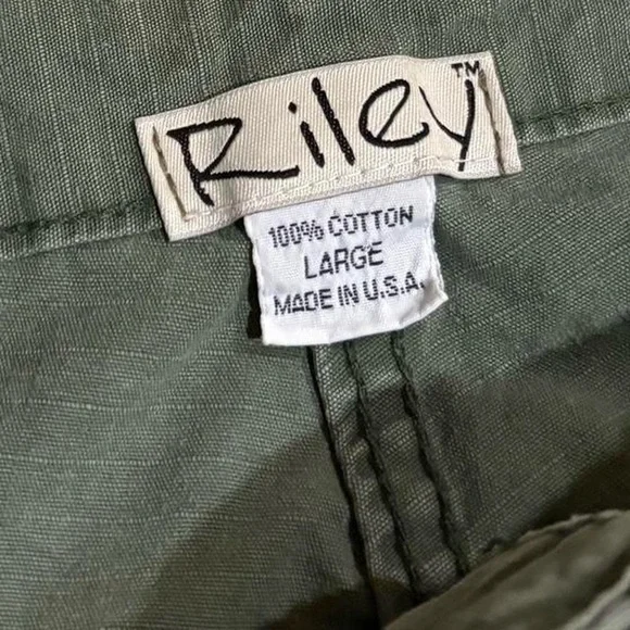 Vintage Y2K Riley Upcycled Military Cargo Pants Crop Boyfriend Cut